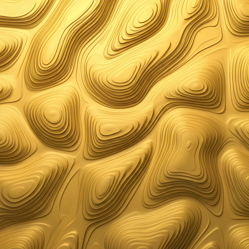 Topographic gold texture